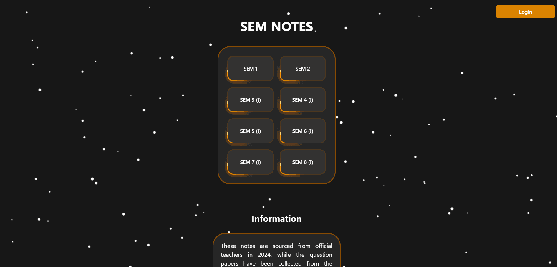 Notes website